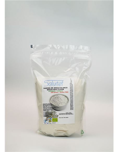 HARINA ARROZ BLANCO ECOLÓGICA SIN GLUTEN